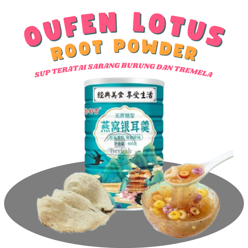 

Oufen Lotus Root Powder - Sup Teratai Sarang Burung dan Tremela (Sehat & Cocok Untuk Diet) BPOM