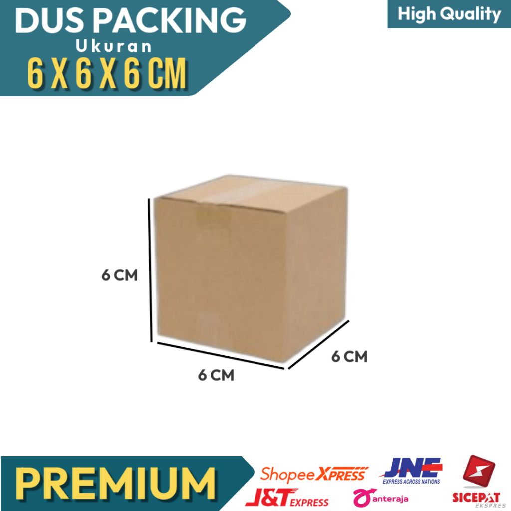 

KARDUS PACKING / BOX PACKING / BOX PACKAGING UKURAN 6 x 6 x 6 cm