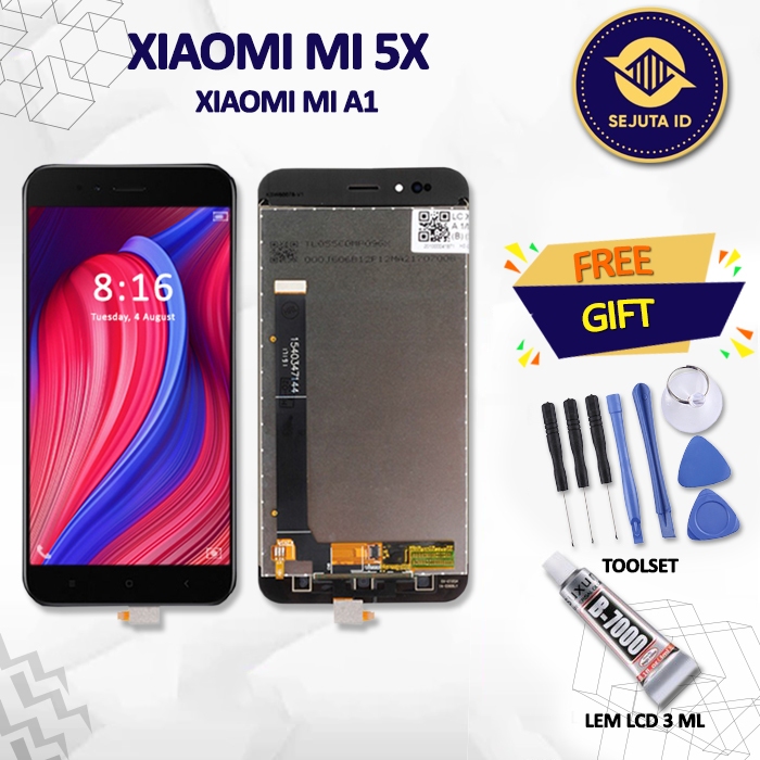 Lcd Xiaomi Mi5x / Xiaomi Mia1 / Xiaomi Mi 5x / Mi A1 Original Fullset [ Gratis Obeng Set + Lem Lcd ]