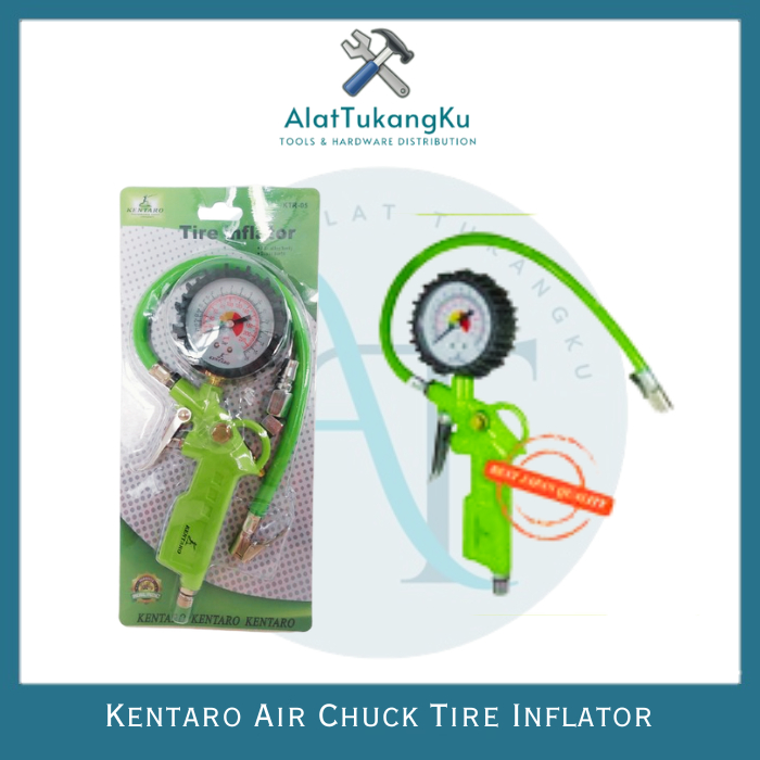 Kentaro  TIRE TYRE INFLATOR ALAT ISI PENGISI ANGIN PENGUKUR TEKANAN BAN KENTARO