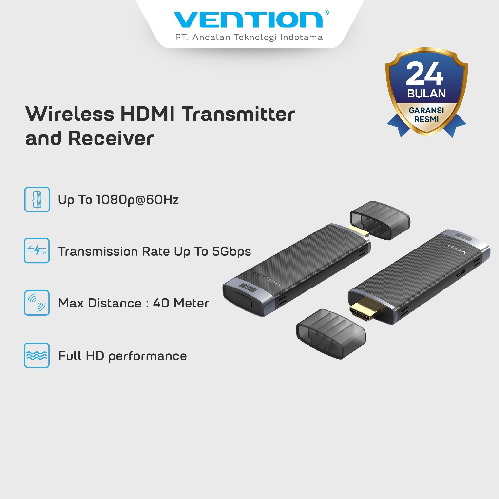 Vention Wireless HDMI Dongle Vidio Transmitter Receiver Full HD 1080P - ADC