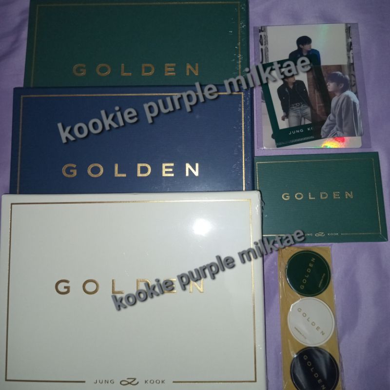READY ALBUM JUNGKOOK GOLDEN SET + POB OFFICIAL