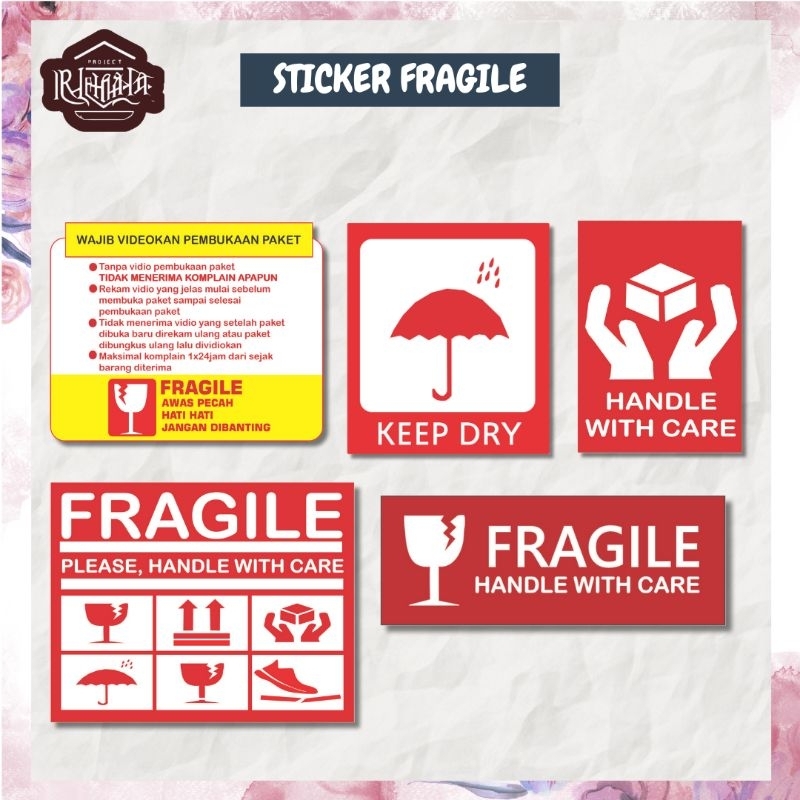 

ART.PROJECT STICKER FRAGILE STICKER VINLY ANTI AIR ANTI PANAS