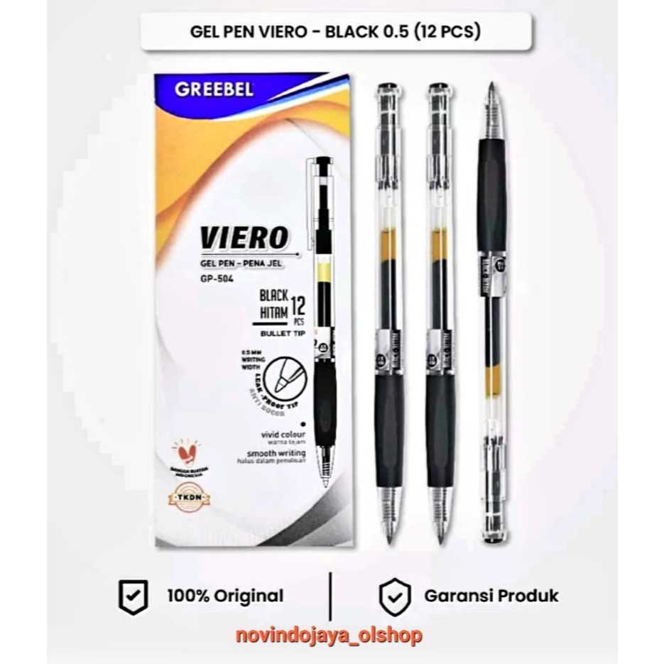 

PULPEN GEL GREEBEL VIERO 0,5 GP-504 HITAM TERLARIS