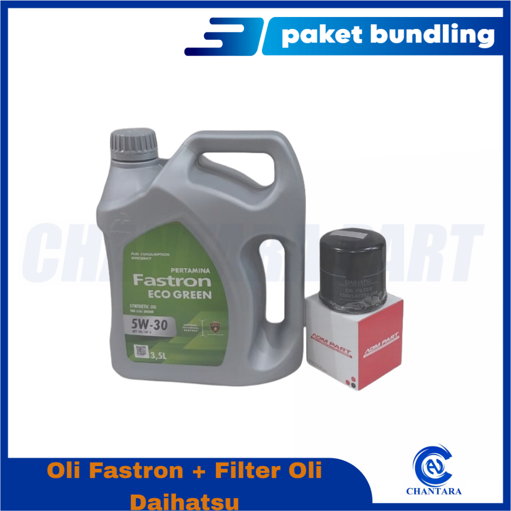 Oli Fastron Eco Green + Filter Oli Daihatsu