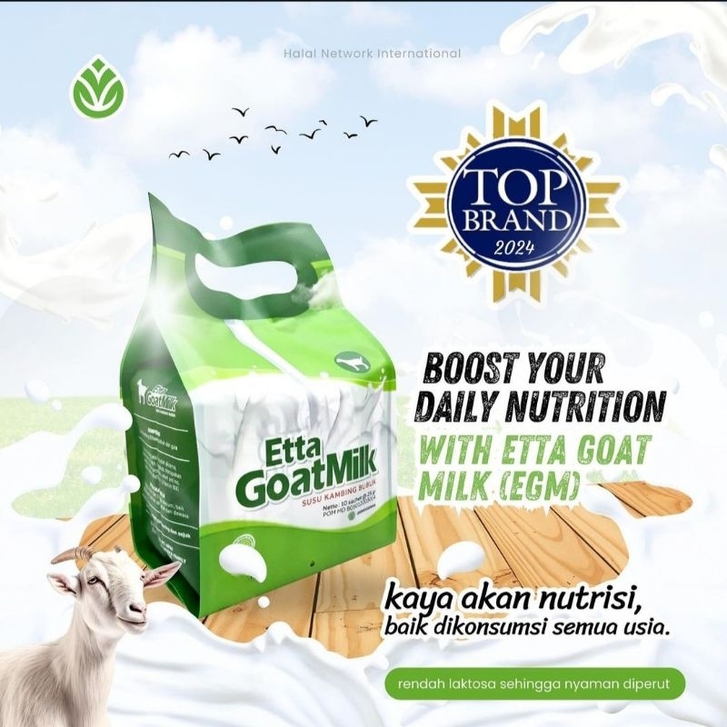 

EGM Susu kambing Bubuk - Etta Goat Milk - Susu Kambing Etawa