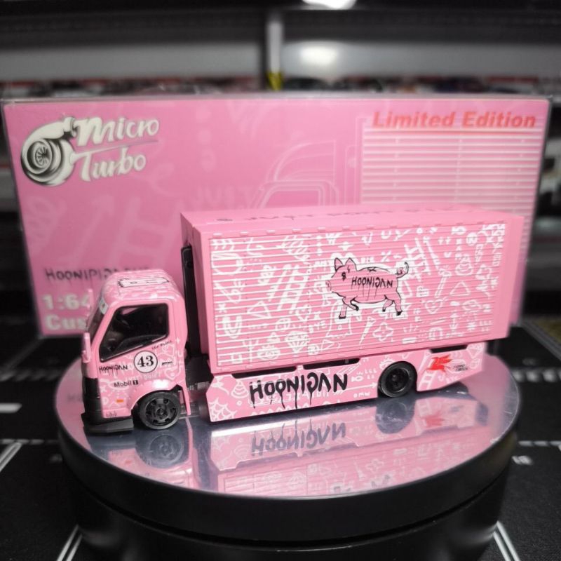 micro turbo costum truck kontainer hoonigan hooniglpigasus pink