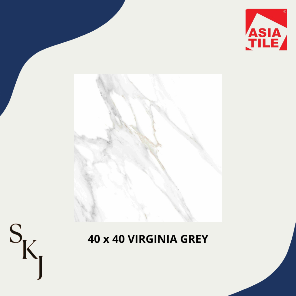 Keramik ASIA TILE VIRGINIA GREY 40x40 cm Kw 1