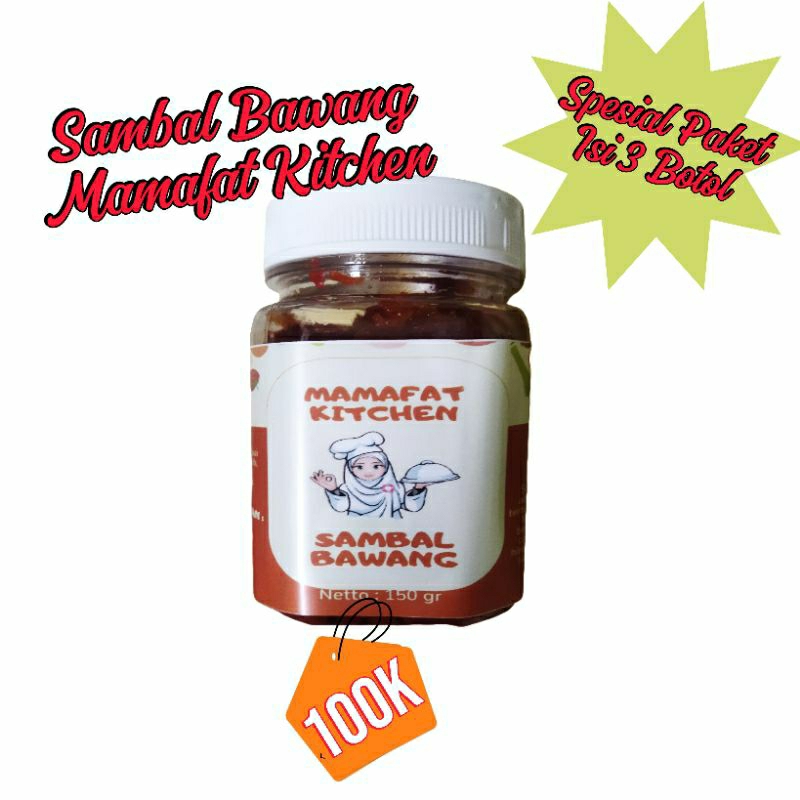 

Sambal Bawang Mamafat Kitchen isi 3 botol