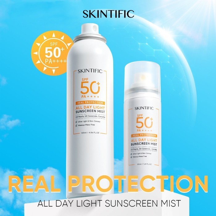 SKINTIFIC Sunscreen Spray Set SPF 50+ PA++++ - 50ml ORIGINAL - Sunscreen