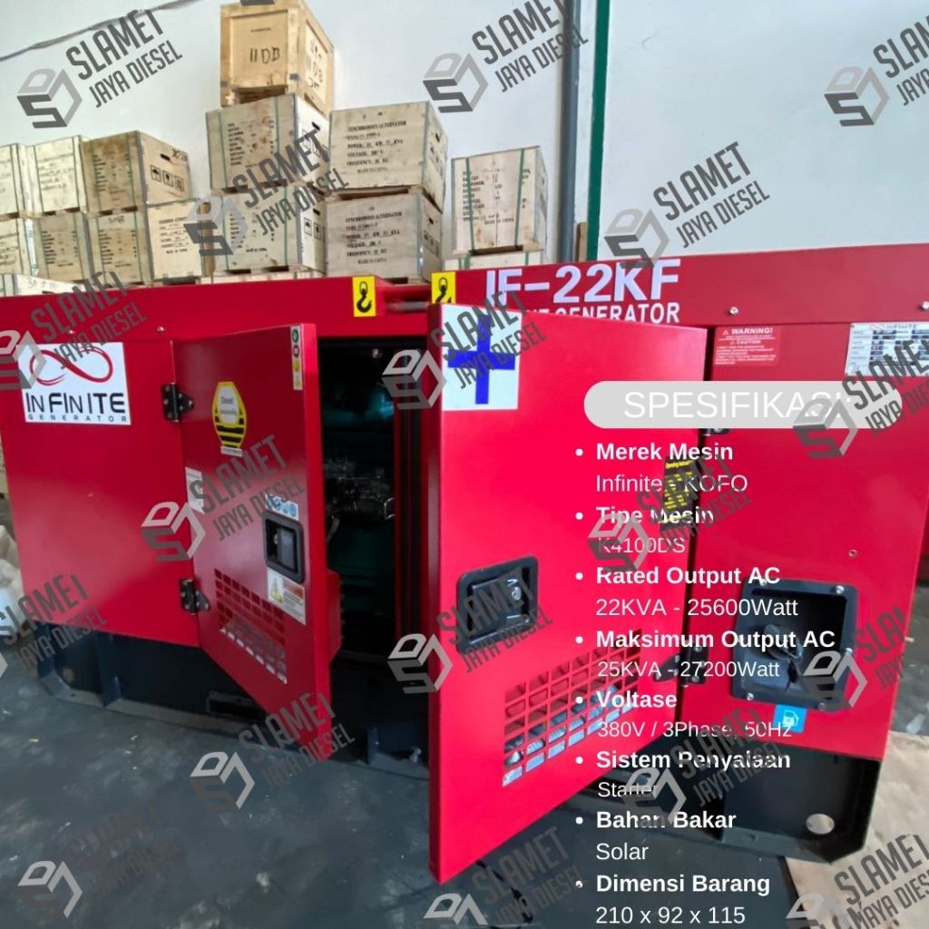 Genset Silent Infinite Kofo 22KVA - 25000WATT