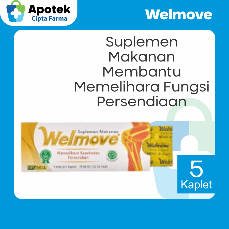 Welmove Wellmove Vitamin Sendi Suplemen Sendi Glucosamin Multivitamin dan Mineral Vitamin C Vit C Mn