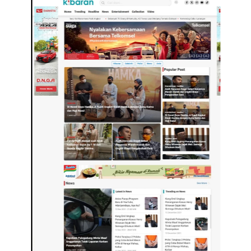 Kibaran Wordpress Theme Berita Mirip Kumparan