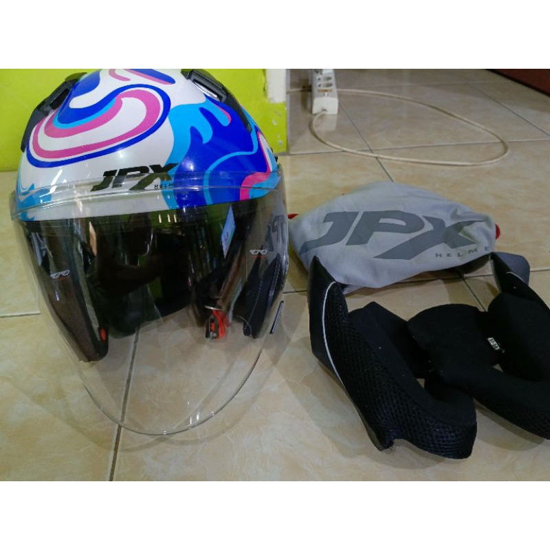 Preloved helm jpx nova x lollipop ori like new (bekas)