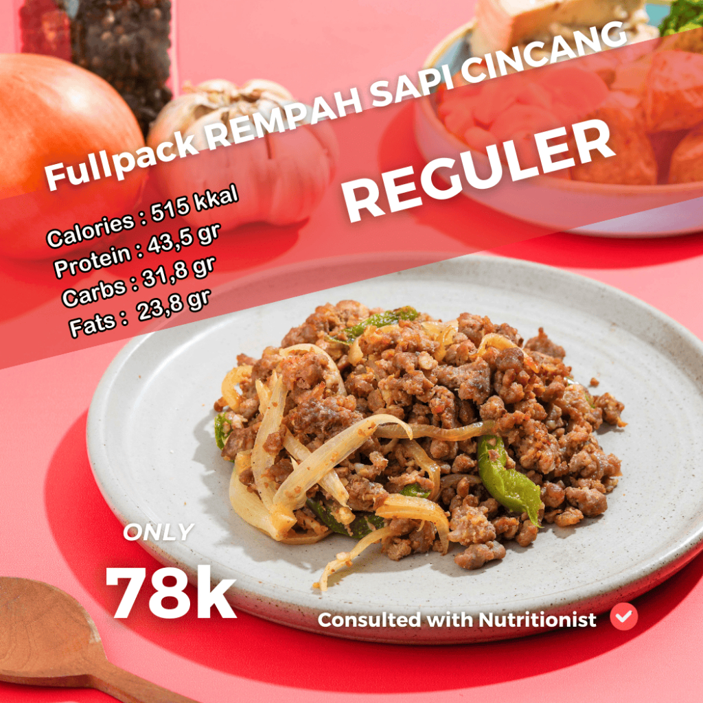 

Sapi Rempah Cincang Easyfit Mealprep sehat tinggi protein