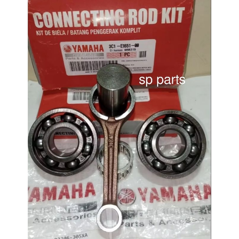STANG SEHER PISTON 3C1/1PA + BEARING KRUK AS 2PIC (6305) YAMAHA VIXION OLD VIXION NEW 155 ORI