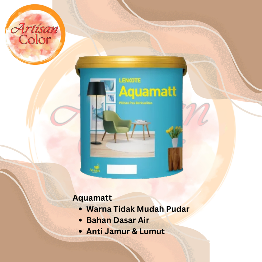 Cat Tembok Dalam Avian Lenkote Aquamatt SuperWhite (Putih)