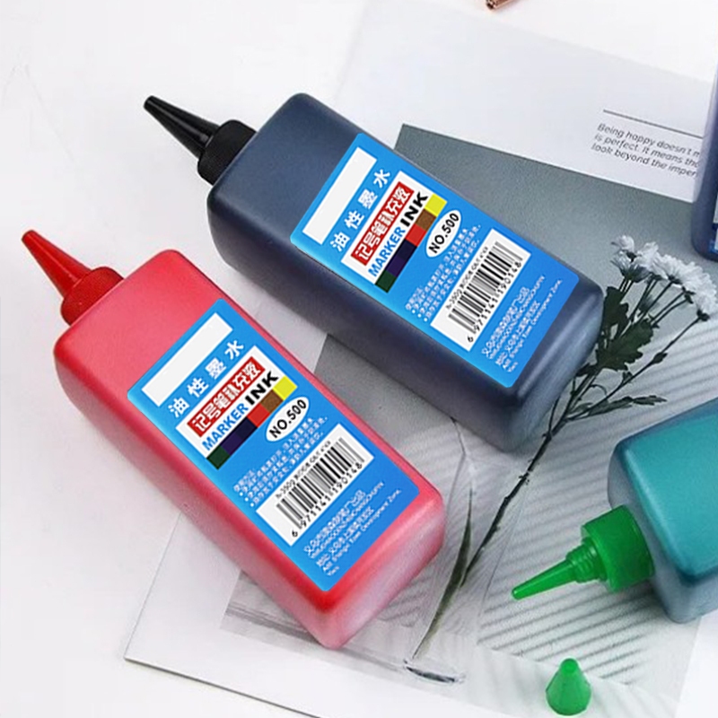 

D3W! 500ml Tinta Spidol Permanen Refill Tinta Spidol Permanent Tinta Spidol Hitam