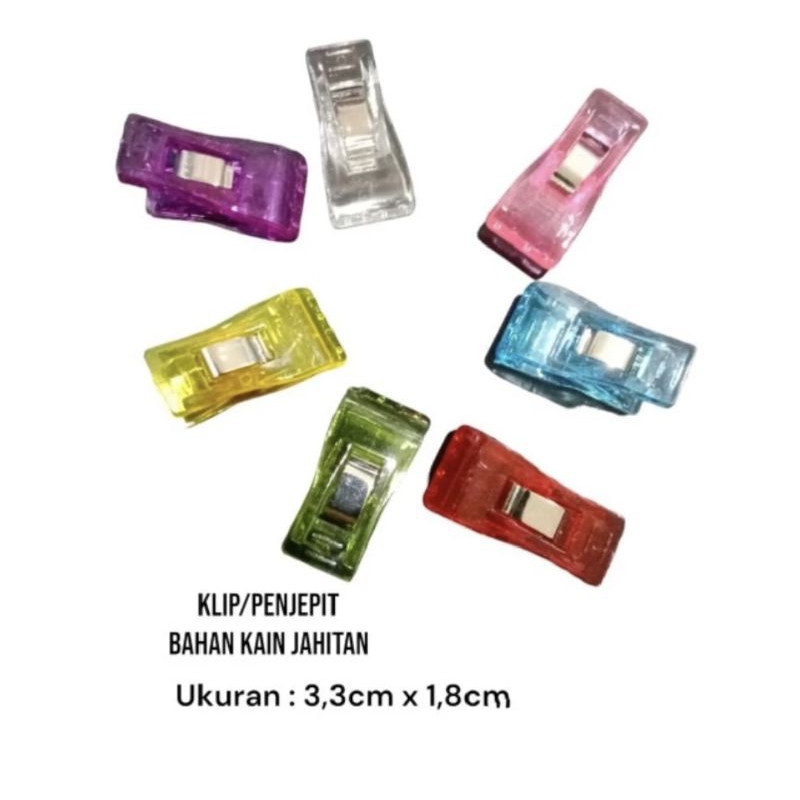 

Klip jahit / wonder clips / penjepit bahan jahitan 10pcs