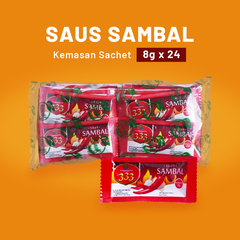 

Saus Sambal Cap 333 Sachet 8 g