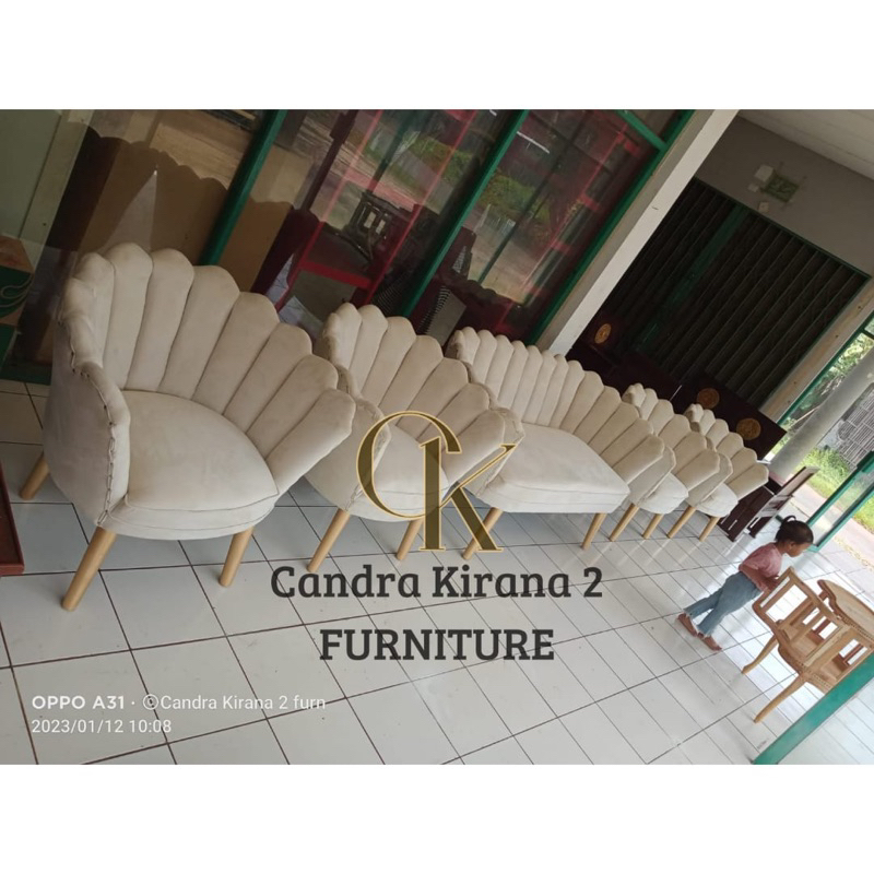 Kursi kerang / Kursi sofa kerang / Kursi pelaminan kerang / Kursi pelaminan terbaru / Kursi lesti / 