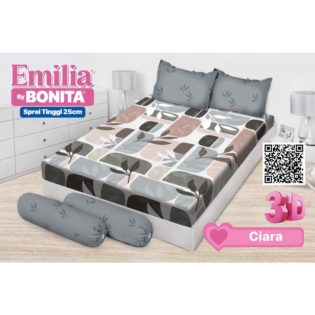 SPREI BONITA EMILIA 180x200 Bantal 4