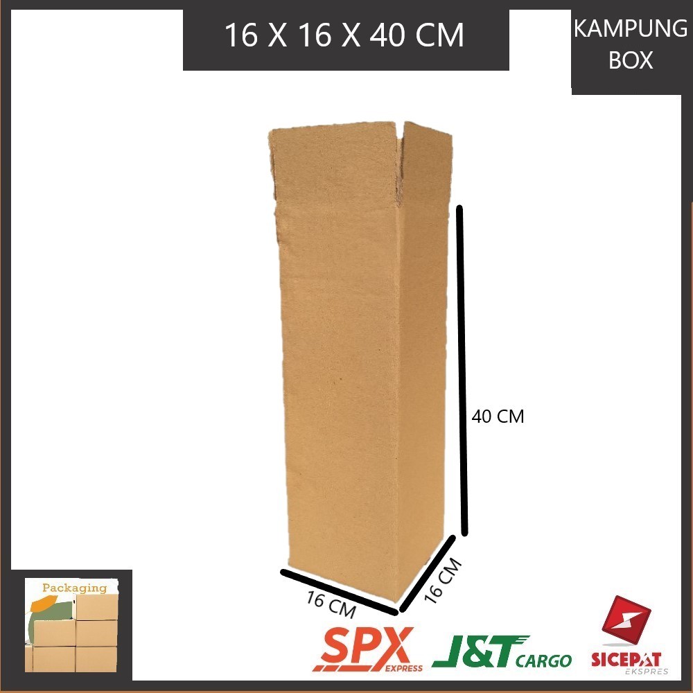 

KARDUS PACKING SINGGLE WALL UKURAN P16xL16xT40