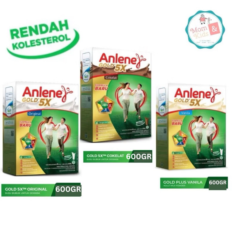 

ANLENE GOLD PLUS ORIGINAL VANILA COKLAT 600 GR | ANLENE GOLD 5X 600GR