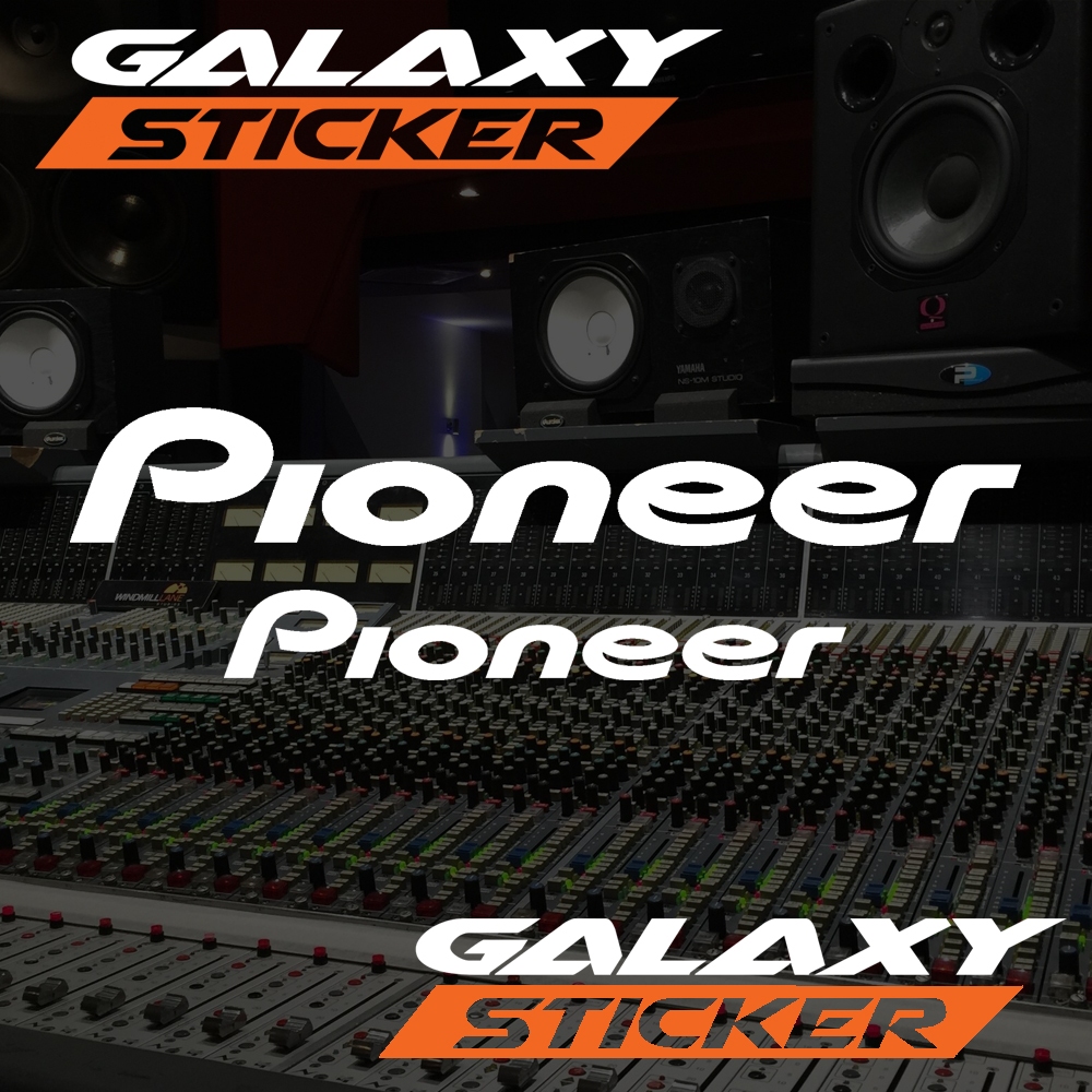 

cutting sticker hardcase box sound system pioneer.stiker audio logo pioneer