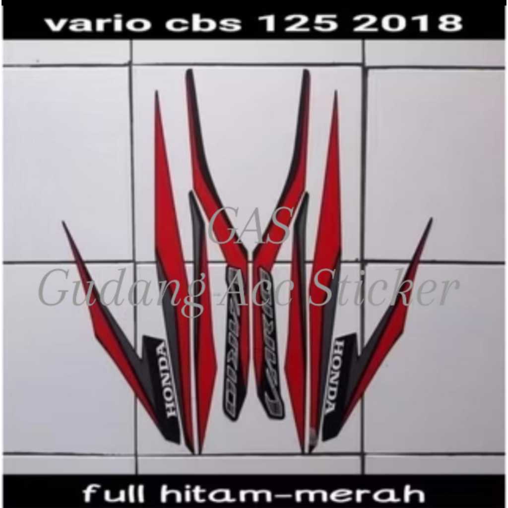 STRIPING LIS STICKER BODY MOTOR HONDA VARIO 125 THN 2018