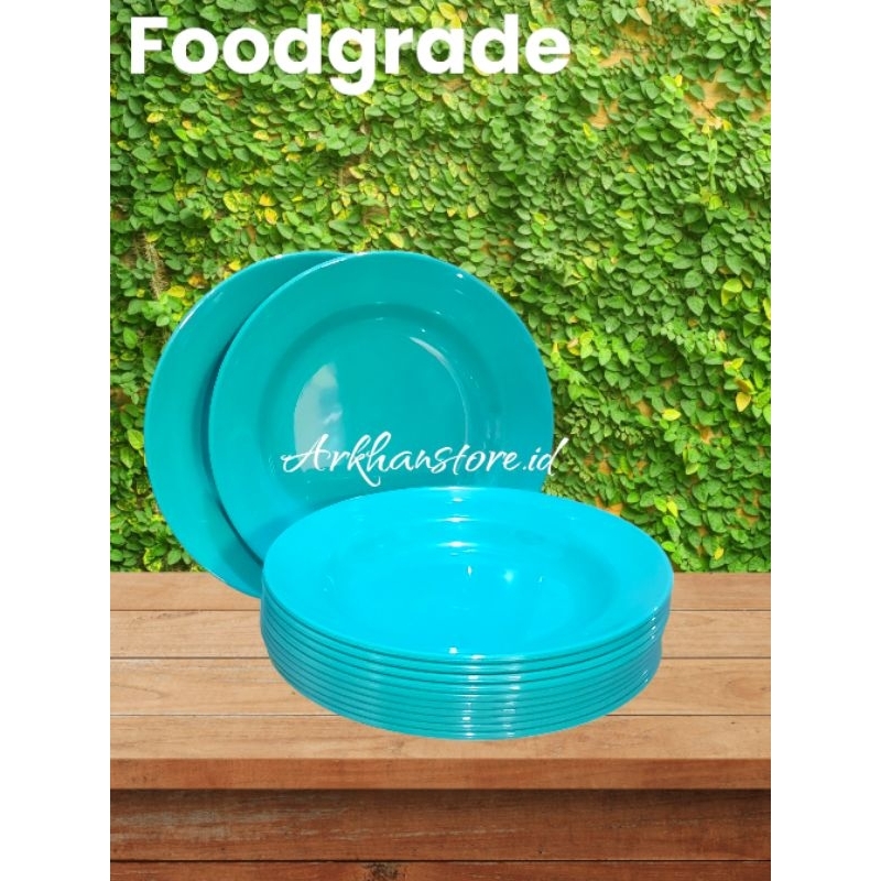 12 PCS PIRING BULAT MELAMIN TOSCA DIAMETER 23 CM