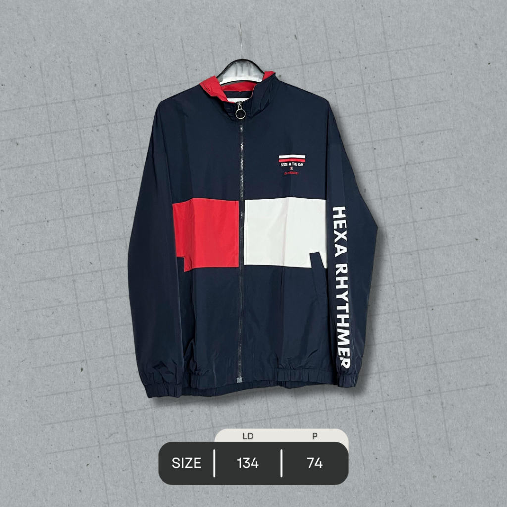 Thrift Vintage & Casual Jacket Windbreaker / Parasut / Tracktop / Casual / Olahraga / Vintage / Spor