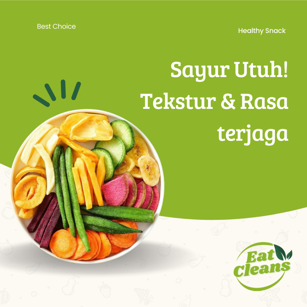 

RB (HALAL) Cemilan Snack Sayur Buah Kering Dried vegetable and fruit Snack Sehat Diet Guilty Free
