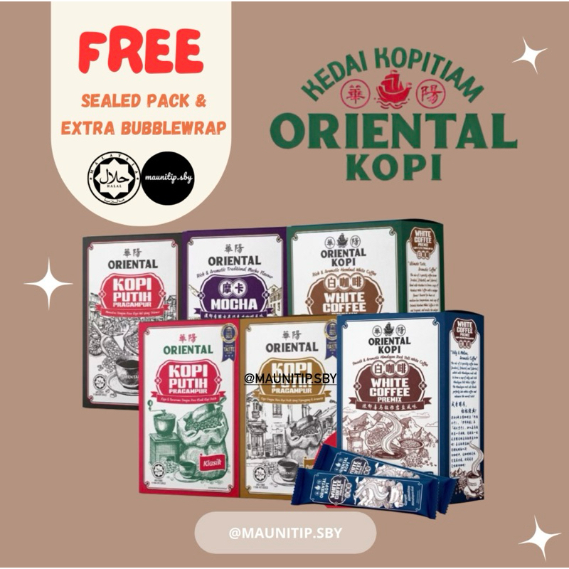 

[READY 25 JANUARI ] Oriental Kopi Malaysia Halal / White Coffee Malaysia / Oriental Kopi Termurah