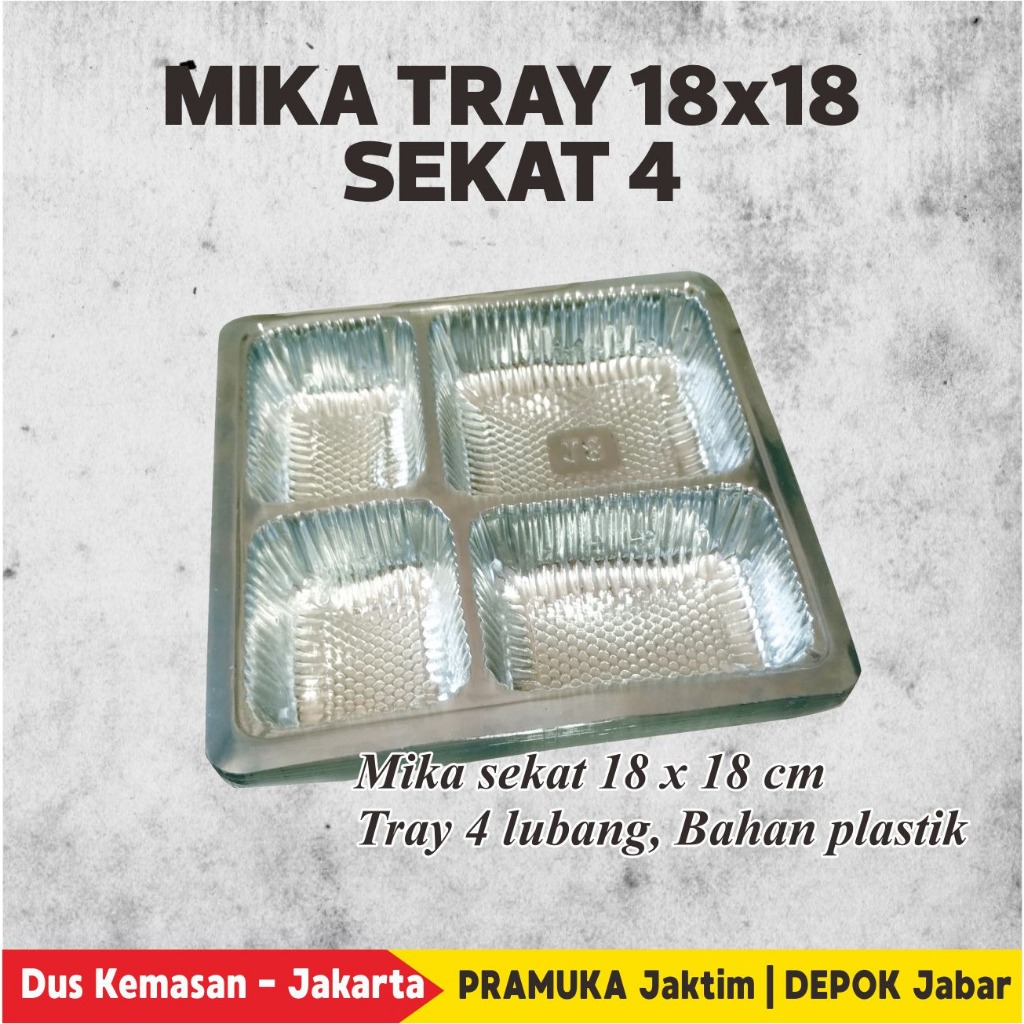 MIKA PLASTIK BENING DUS NASI SEKAT 4 UK.18 CM