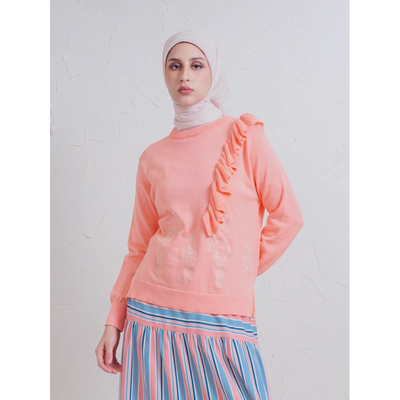 Atasan Wanita Serena Sweater Coral Aleza Label
