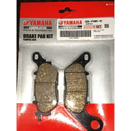 KAMPAS REM DEPAN JUPITER Z1 VEGA ZR MIO SPORTY ASLI ORIGINAL YAMAHA BRAKE PADS ASLI ORIGINAL YAMAHA 