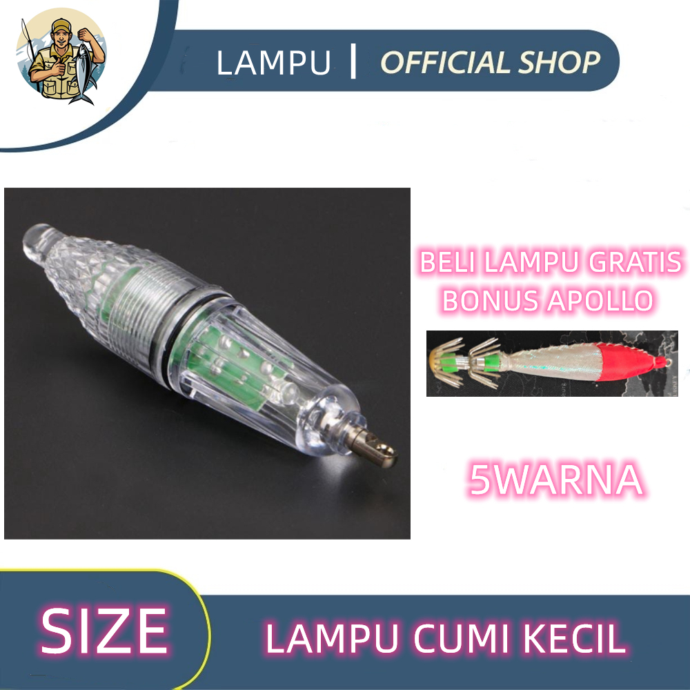 LAMPU CUMI KECIL UMPAN PANCING LAMPU LED UNTUK MENARIK PERHATIAN IKAN
