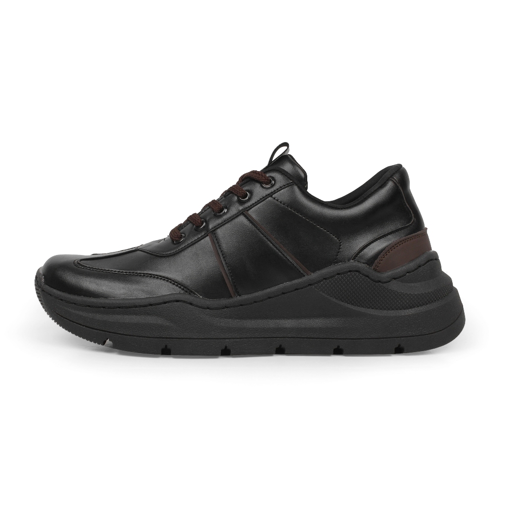 XTRAIL FULL BLACK |ManNeedMe x NAZ| Sepatu Sneakers Pria Casual Shoes JAHIT SOL PREMIUM