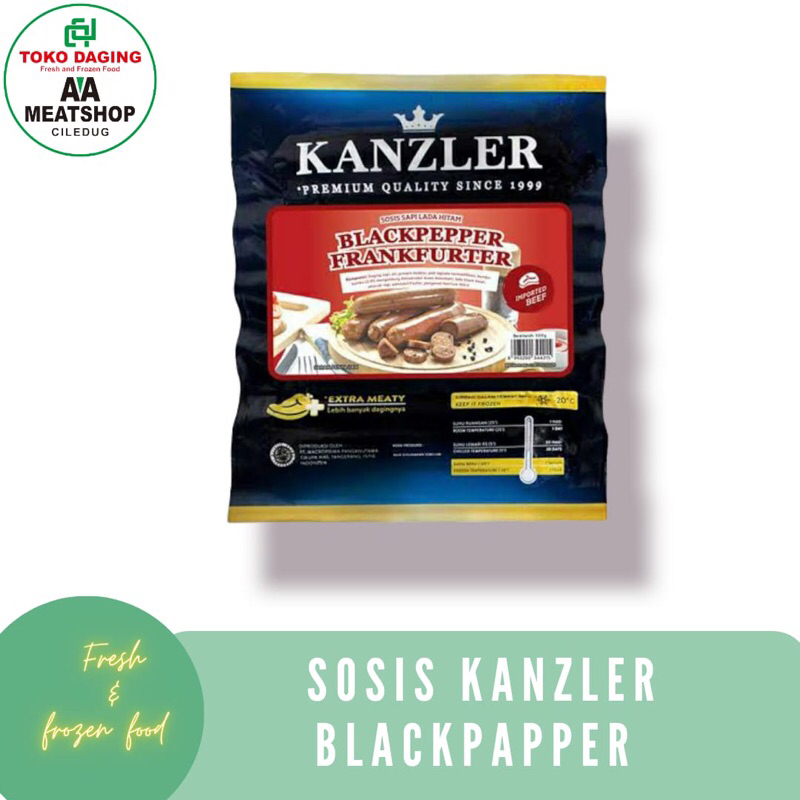 

Sosis Kanzler Blackpapper 300gr