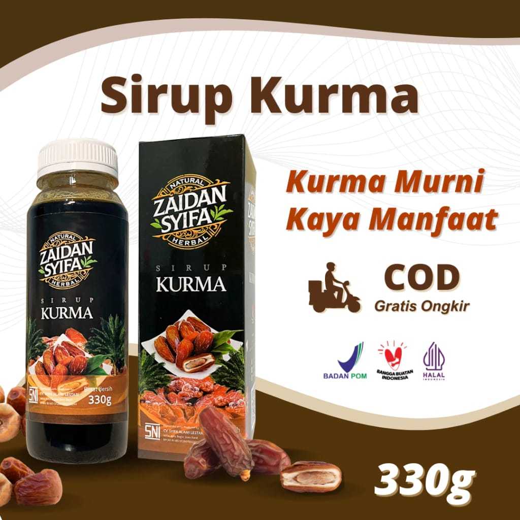 

Sirup Kurma, Sirup kurma untuk kesehatan, Kurma asli 330gr, Zaidan Syifa