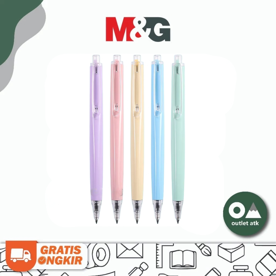 

M&G Macaron Limited U Series Gel Pen 0.5 Black - Pulpen Tanda Tangan Pastel