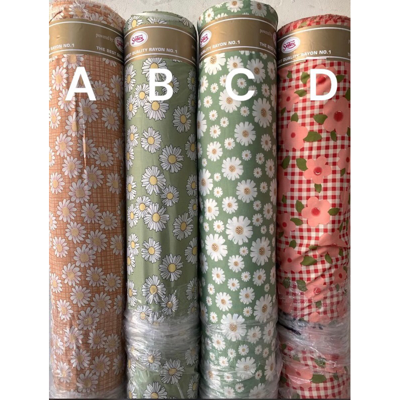 Kain Katun Rayon Motif Bunga | Katun Rayon Motif Kembang | Katun Rayon Motif Meteran