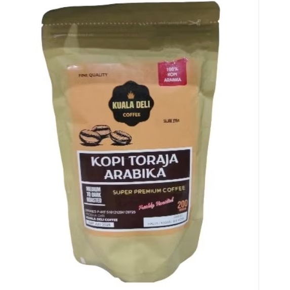 

Kuala Deli Coffee kopi toraja arabica bubuk kopi hitam arabika 200gr