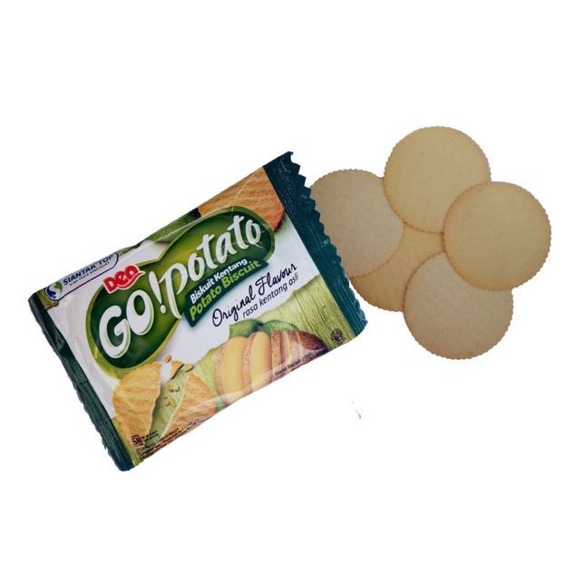 

Navi_Lezatoz [ Berkah ] Deo Go!Potato Go Potato Biscuit Kentang Pack Isi 20 X 8Gr Siantar Top