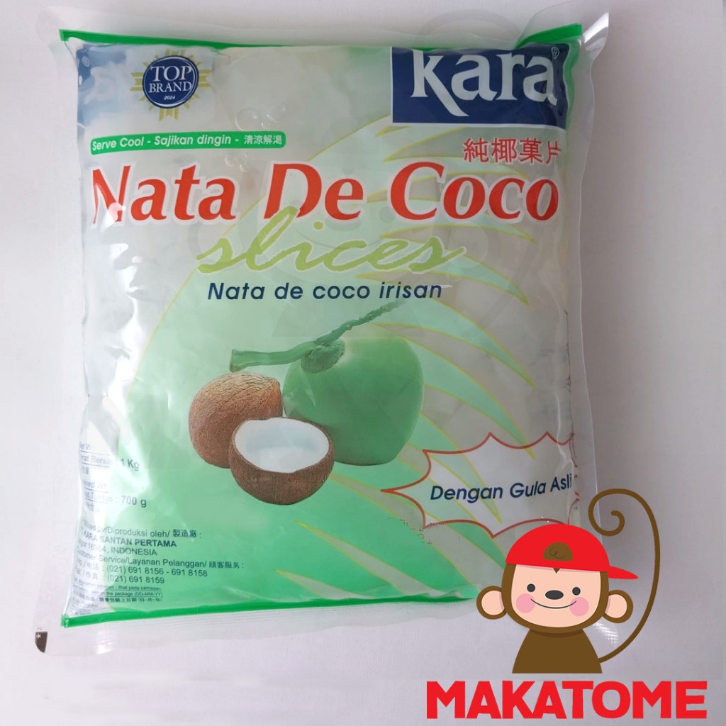 

Kara Nata De Coco 1kg SLICE Sari Kelapa kotak natadecoco 1000gr 1 kg irisan pouch refill