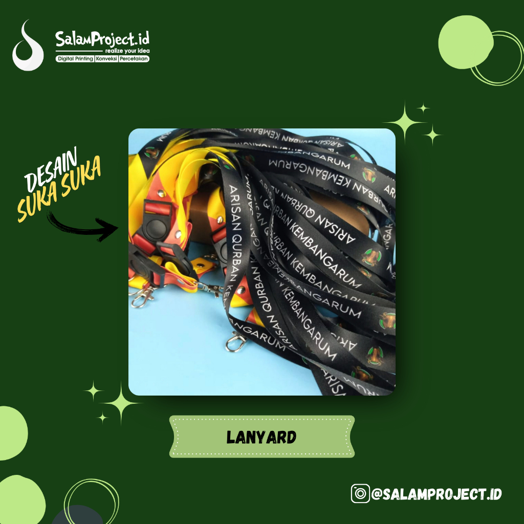 

Cetak ID CARD + Tali/LANYARD Print Custom