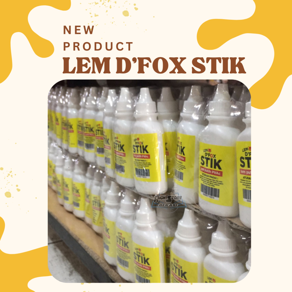 

LEM D'FOX STIK MERK FOX ISI 60 GRAM LEM SERBAGUNA BERKUALITAS