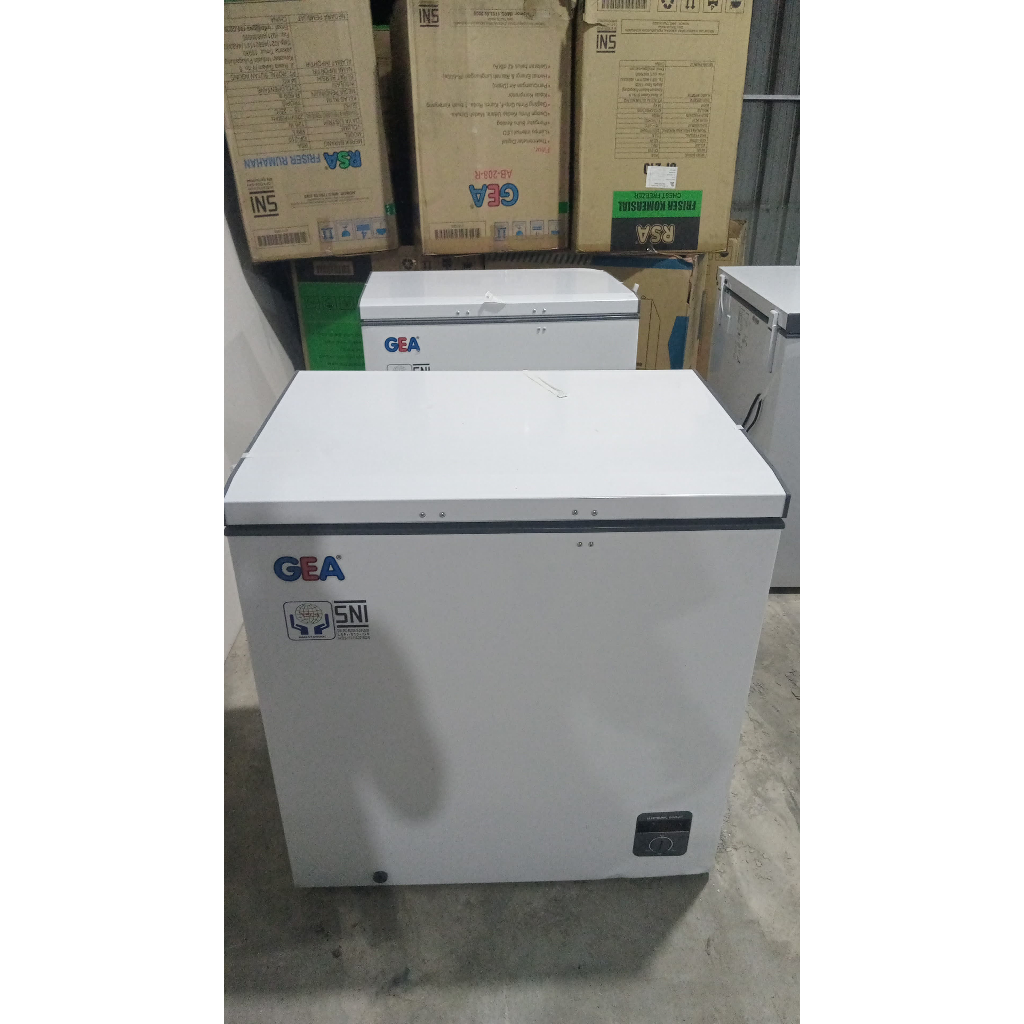 Gea AB-208-R Chest Freezer Box Pendingin Frozen Food Ice Cream (E2)