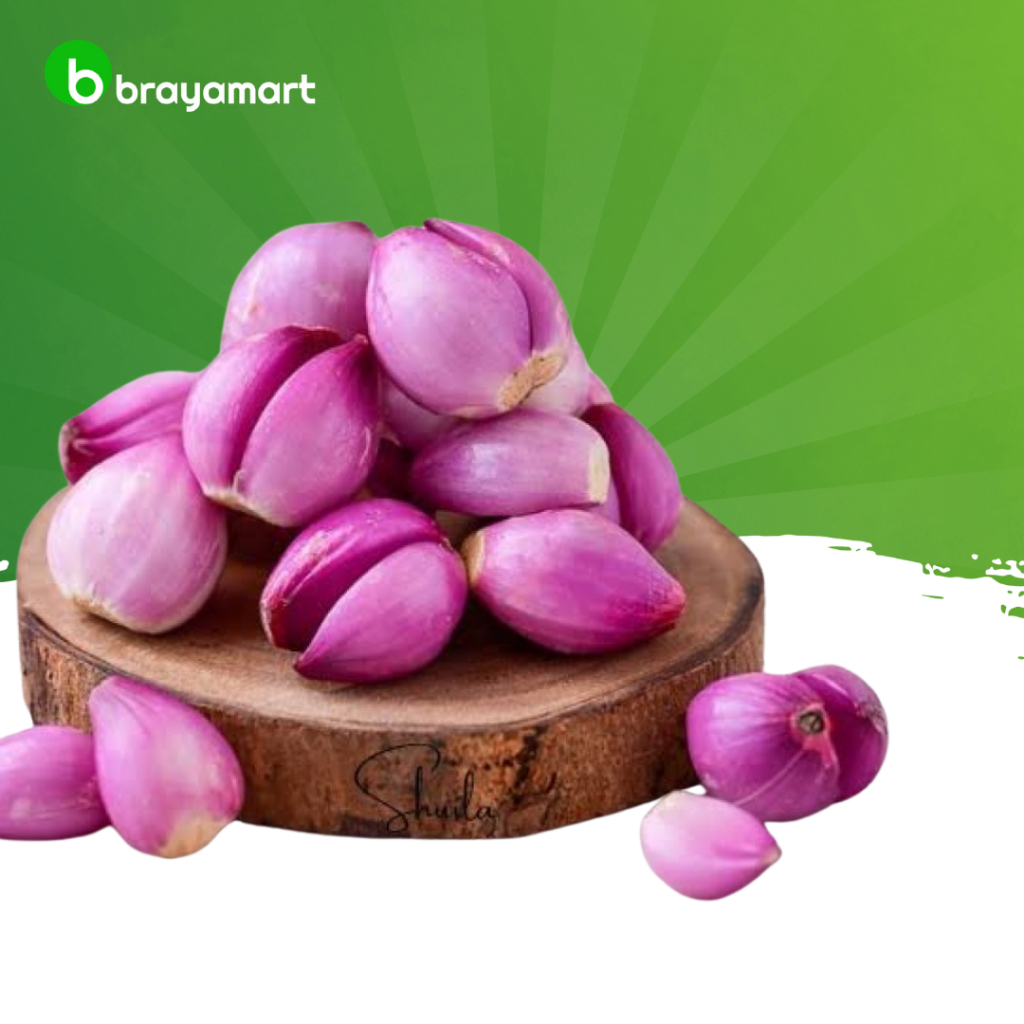 

Bawang merah kupas 100 gram Brayamart